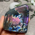 135g  Natural Purple Labradorite Quartz Crystal Stone Specimen Healing