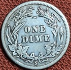 1900 S Barber Dime Silver 10c Coin