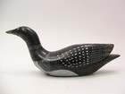 Vintage Inuit Eskimo Loon Soapstone Carving Sculpture By Glenn Tingook