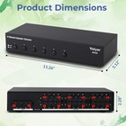 Home Audio 6 Channel Speaker Selector Switch Box 900 W Max Impedance Protection