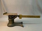 Antique Cast Iron   Brass Fishtail Post Office Scale  19th Century