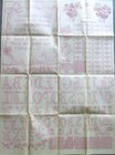 Vtg Orig 40s Workbasket Embroidery Transfer 2-935 House Sampler Monogram Pattern