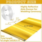3 3 X 98 4 Ft Aisle Runner For Wedding Ceremony Double Sided Reflective Carpet M