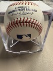 Freddie Freeman Autographed Mlb Baseball With Fanatics Coa And Display Case