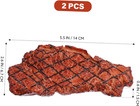 2pcs Play Food  Artificial Fake Steak  Prop Food Simulation Steak  Realistic Coo
