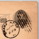 1891 Ux10 Postal Card Duplex Cancel First National Bank Omaha Ne To Corning Ia