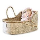 Premium Baby Doll Bassinet - Handcrafted Baby Doll Moses Basket - Perfect Baby 