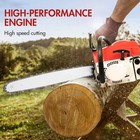 2-stroke Gasoline Chainsaw 52 Cc 20  Bar Power Engine Wood Cutting Gas Chain Saw