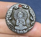 1   Chinese Buddhism Meteorite Iron Shakyamuni Amitabha Buddha Amulet Pendant