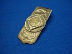 Nice Vintage 10k   Plafina Sterling Silver Hand Made Money Clip From Mexico 32 G