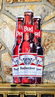 Vintage  three Bottle  Tin Bar Sign Budweiser Beer Metal Tin Sign Beer Mancave