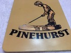 Vintage Pinehurst Golf Club Luggage   Golf Bag Tag  3 5  X 4 5    With Yardages