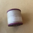 Antique Original Ivory Cotton Lace Thread Twisted No  40 Spool 500 Yards 1890s 