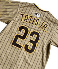       tariffs    Free  Youth s Padres  23 Fernando Tatis Jr  Tan Cool Base Sewn Jersey