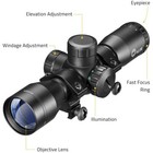 Compact 4x32 Crossbow Scope With R g Illuminated Rangefinder Compound Bows Scope