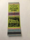 Vintage Matchbook Cover Matchcover Trolley Coffee Shop Belvidere Il