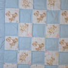 Baby Quilt Handmade Boy s Blue Crib Blanket 33    X 41     Teddy Bears