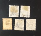 Stamps Great Britain  Lot Of 5 Queen Victoria Of 1877-1892  See Details