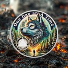 10 Year Aa Sobriety Coin Sober King Of Wolf Inspirational Sobriety Gifts For Men