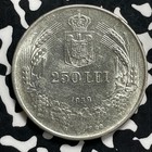 1939 Romania 250 Lei Lot jm9977 Silver  High Grade  Beautiful 