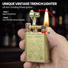 Vintage Trench Lighter Permanent Match Cool Pipe Lighter For Men