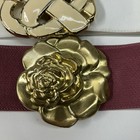 Vintage Lot Of Elastic Belts With Unique Buckles 70s-80s Style Lot Of 5