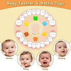 Baby Teething Toys For 0-24 Months - Bpa Free Silicone Teether Ring