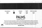 Palms Casino - Las Vegas  Nv - 17th Issue Slot Card  c 2014 - With Sticker