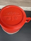 Thermos Model 2284 Red Top Aluminum Ribbed Vacuum Bottle Quart Usa Retro