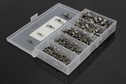 Mixed 5 Size Rolling Barrel Swivel Fishing Swivels Solid Ring 250pcs  box