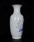 Old Blue And White Chinese Porcelain Vase Wang Bu Marked St697