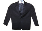 Lord   Taylor Boys Blazer Sz 5 Navy Blue Wool Blend Ln Used
