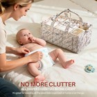 Extra Large Diaper Caddy Organizer     Big Baby Essentials Nursery Storage Bask   