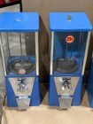 3 Oak Vista Candy Peanut Gumball Toy Vending Machines Usa 25 Cent With Keys