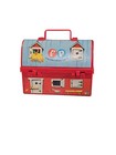 1962 Fisher Price Red Barn Farm Mini Lunch Box With Silo Thermos 549 Usa