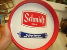 Vintage Schmidt Beer Tray 13  Diameter Heileman Brewing Co  Used