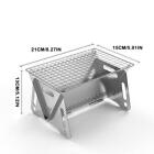 Multifunctional Fold Campfire Grill Portable Stainless Steel Camping Bbq Grill