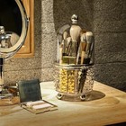 Makeup With Lid Cosmetic Tools Organizer 360 Rotating Brush Holder Transparent