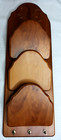 Retro Carved Wheat Wooden Wall Mount Key And Letter Holder 19 5 