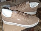 Coach Womem   s Taupe Canvas Lace-up Sneakers Logo Accents Us 9 5
