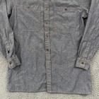 Vintage Generation One Shirt Mens M Gray Long Sleeve Button 90s Pocket Western
