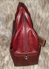 Vintage Dark Red Samsonite Silhouette Ii  Carry On Luggage Tote Weekender 1970   s