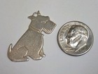Sterling Silver   Scottie Scottish Westie Terrier Dog Charm   Vintage