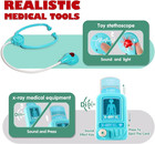 Doctor Kit For Kids With Medical Storage Bag   Stethoscope - Pretend Play Medica