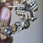 Vintage Original By Robert Brooch Gray Smokey Stones Gold Tone Read