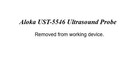 Aloka Ust-5546 Ultrasound Probe