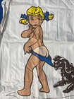 Vtg Coppertone Suncare Products Inflatable Surfer Mattress Girl   Dog Logo Read