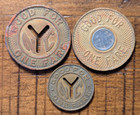 New York City Transit Authority Nyc Subway Good For One Fare Transit Token Lot 3