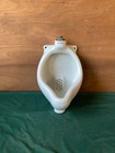 Vtg Mid Century Industrial White Porcelain Small Egg Urinal Standard 294-25e