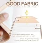 4 Pack Organic Cotton Castor Oil Wrap Reusable Body Compress Pads Adjustable Str